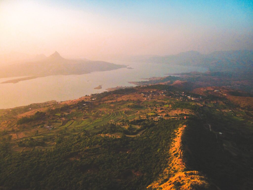 Pawna lake landscape view