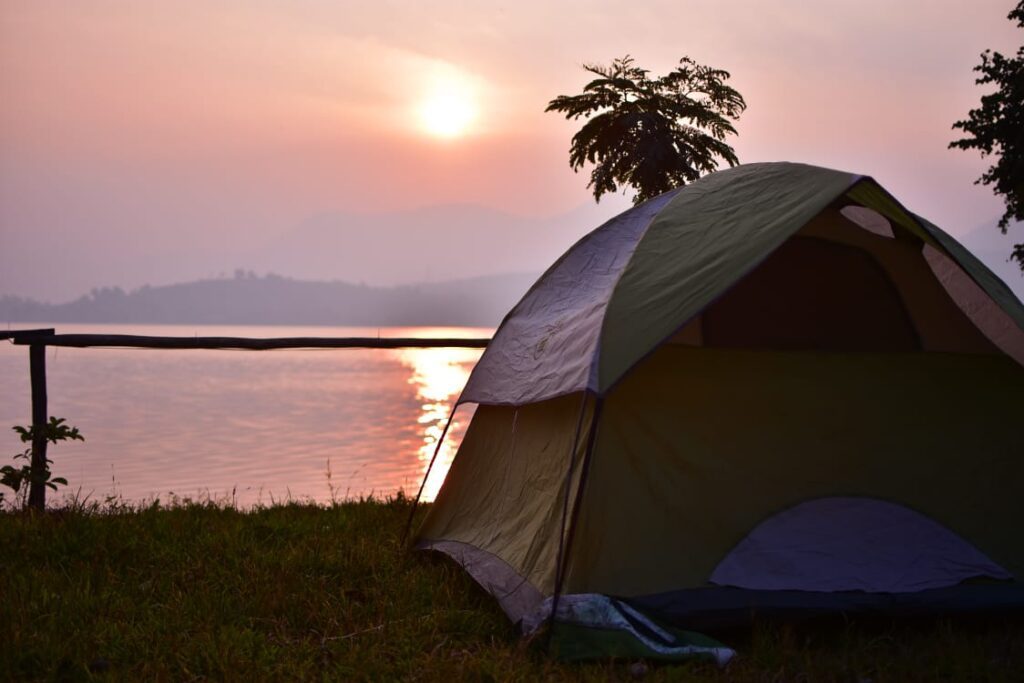 pawna lake sunset