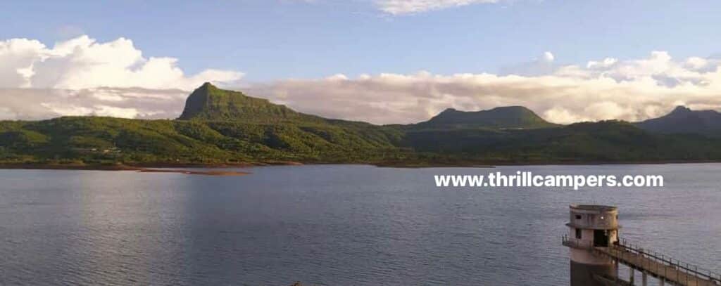 Pawna lake in monsoon season