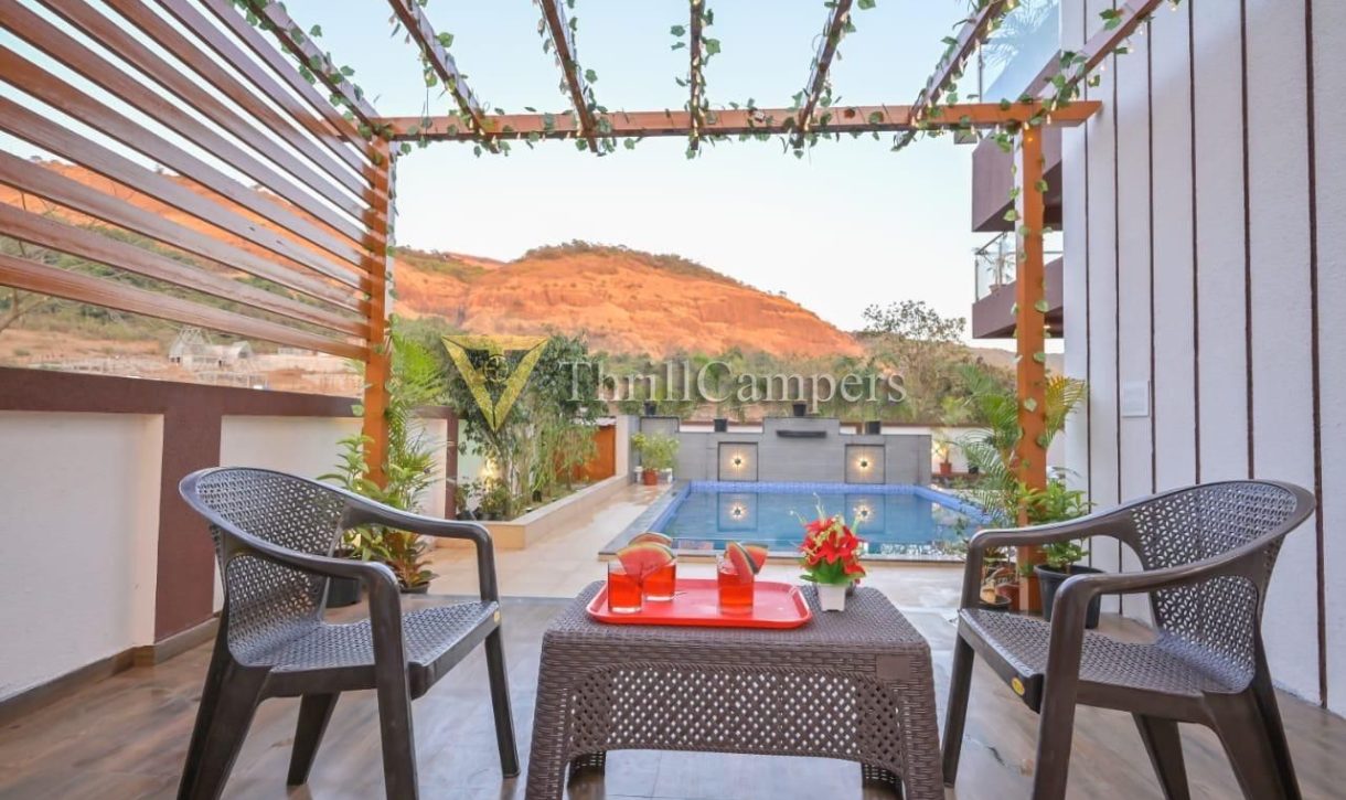 birthday/ anniversary celebration area at villa