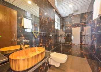 Nero Marquina Marble Washrooms