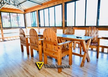 wooden villa dinning area